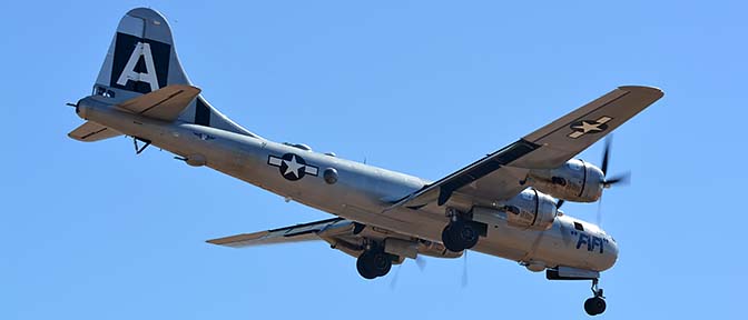 Boeing B-29 Superfortress N529B Fifi, Phoenix-Mesa Gateway Airport, April 15, 2017